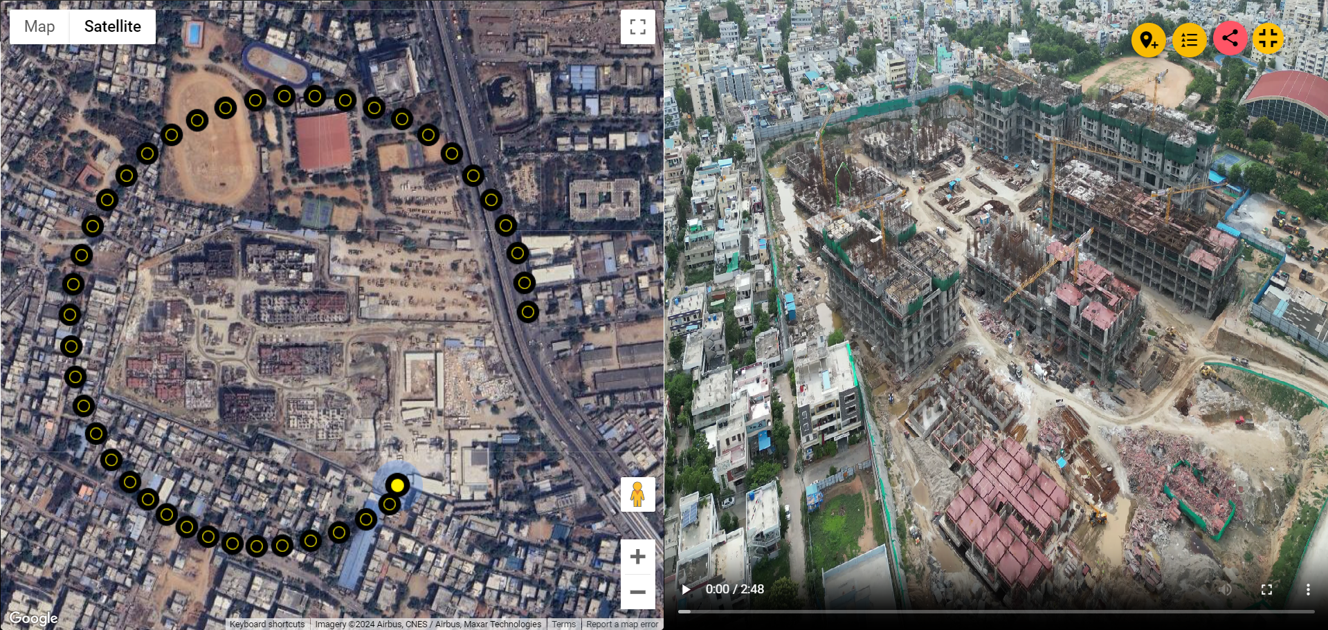 Geo-tagged drone data